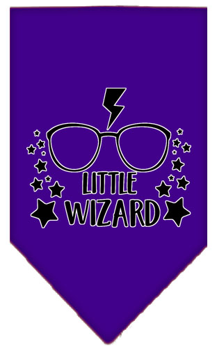 Little Wizard Screen Print Bandana Purple Small